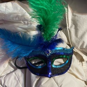 A beautiful peacock mask